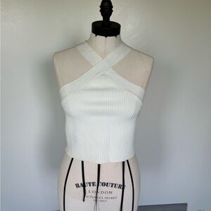 White crop top